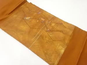 抽象模様織出し名古屋帯